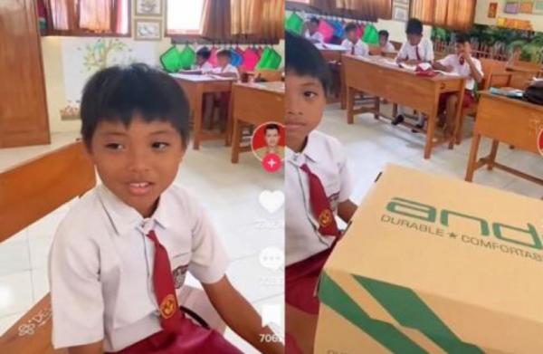 Viral! Guru Ini Berikan Hadiah Sepatu ke Muridnya, Bikin Meleleh Netizen