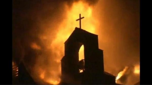 Gereja Terbakar saat Ibadah Pagi, 41 Tewas dan 14 Terluka
