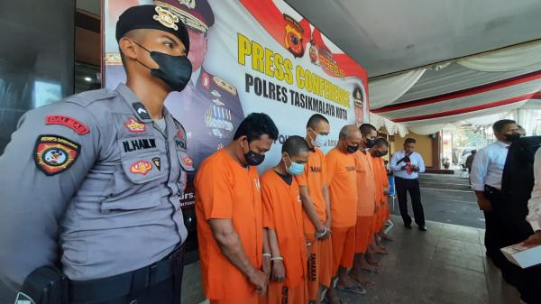 Polres Tasikmalaya Kota Ungkap Peredaran Sabu Seberat 1,2 Kg