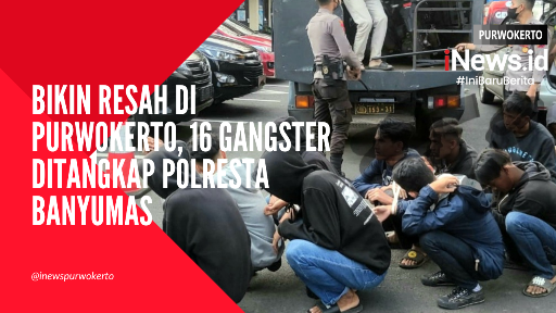 Video Bikin Resah di Purwokerto, 16 Gangster Ditangkap Polresta Banyumas
