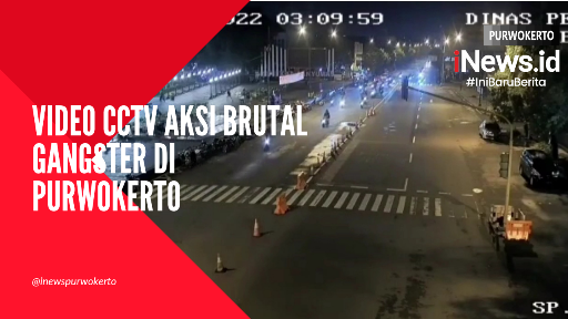 Video CCTV Aksi Brutal Gangster di Purwokerto