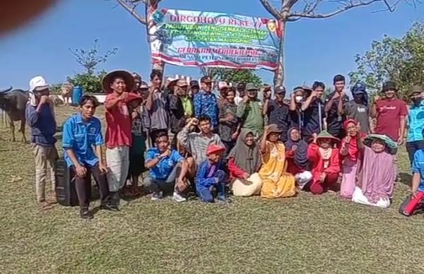 Peringati HUT RI-77, DPK KNPI Malingping Bersama Kaum Petani dan Pengembala Gelar Upacara di Pesisir