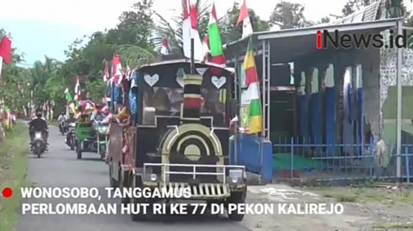 VIDEO Antusias Warga Meriahkan HUT RI KE 77 di Pekon Kalirejo