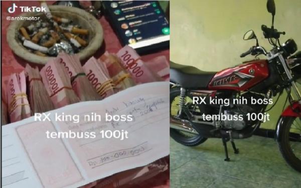 Viral, Motor RX King Laku Rp. 100 Juta