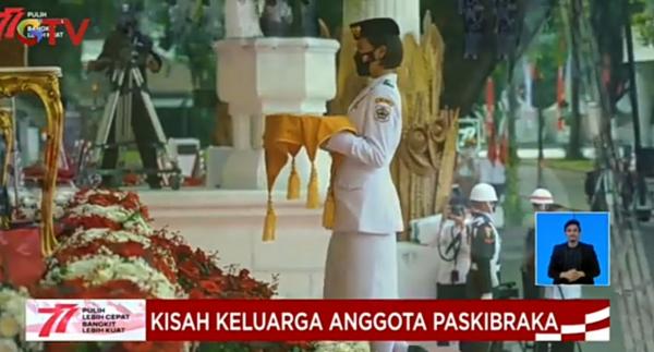 Video Shelin jadi Pengibar Sang Saka di Istana Negara