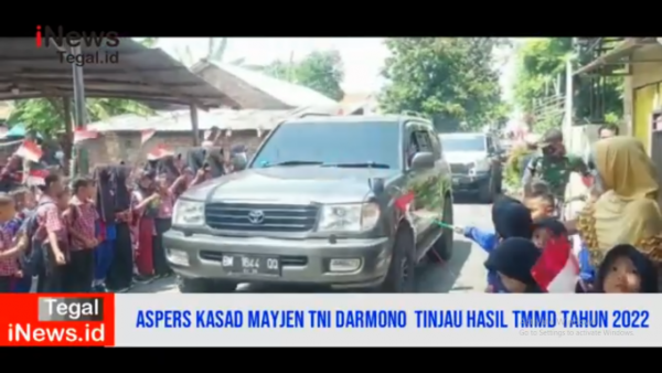 Video Mayjen TNI Darmono Susastro Tinjau Hasil TMMD Tahun 2022 Kodim 0712 Tegal