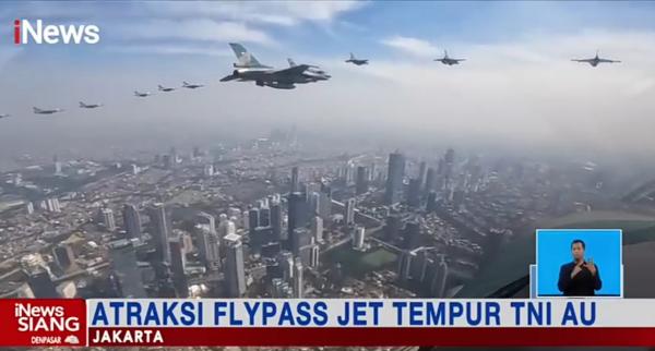 Video Atraksi FlyPass Jet Tempur TNI AU