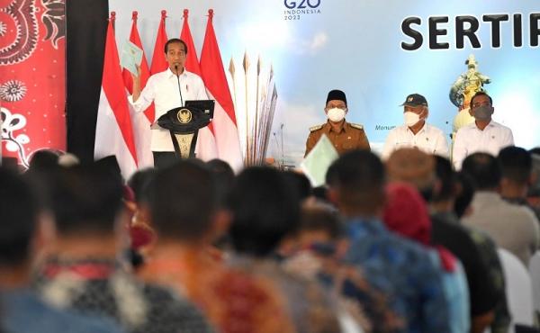Gebuk Kalau Masih Ada ! Jokowi Tegaskan Itu dan Ingatkan Berantas Mafia Tanah.
