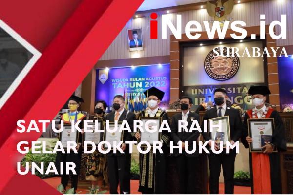 Video Rekor MURI Satu Keluarga Raih Gelar Doktor Hukum Unair