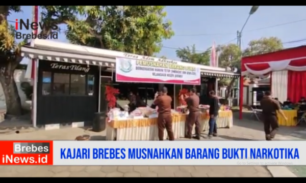 Video Kejari Brebes Musnahkan Barang Bukti Narkotika Senilai Ratusan Juta