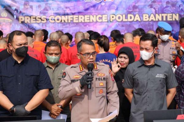 Gencar Berangus Judi, Polda Banten dan Polres Jajaran Tangkap 65 Tersangka dan Sita Rp 1 Miliar