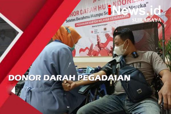 Video Pegadaian Gelar Donor Darah di HUT ke-77 Kemerdekaan RI
