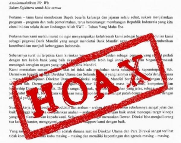 Bank Mandiri Laporkan Penyebar Hoax ke Polisi