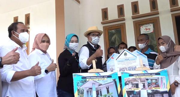 Puluhan Ribu Unit Rutilahu Terealisasikan di Jawa Barat, RK dan UU Tinjau Rutilahu di Pangandaran