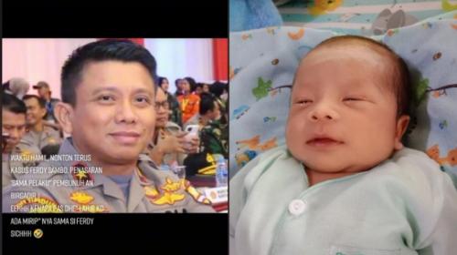Bikin Heboh! Seorang Bayi Punya Paras Mirip Ferdy Sambo, Netizen: Kok Bisa?