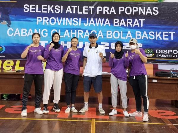 Kadispora Bangga Pebasket PPOPM Kabupaten Bogor Lolos Seleksi Tim Basket Jawa Barat
