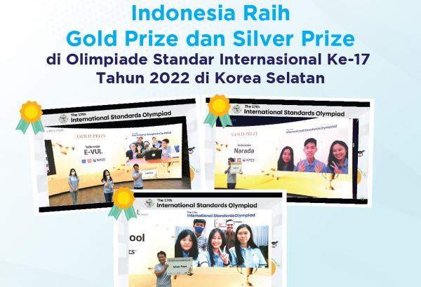 Membanggakan! Tim Indonesia Menangkan Gold dan Silver Prize pada Olimpiade Standar Internasional