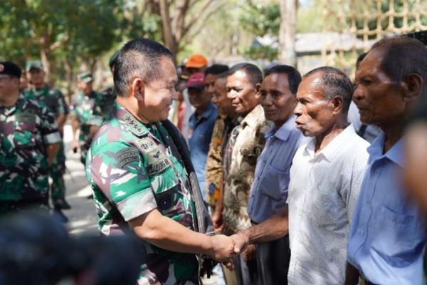 Luar Biasa! Kunjungi Markas Samodok, KSAD Dudung Cek Perbatasan Indonesia-Timor Leste