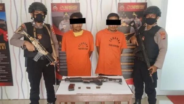 Pelaku Pencurian di Aceh Besar Simpan Senapan Serbu SS1 Diduga Peninggalan Konflik