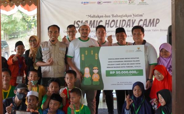 YDYM Bersama BAZNAS Kota Tangerang Selatan Salurkan Dana Infaq ke 100 Anak Yatim