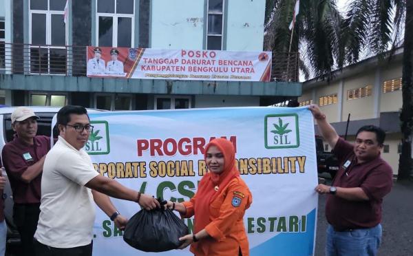 PT SIL Salurkan Bantuan kepada Korban Bencana Alam di Bengkulu