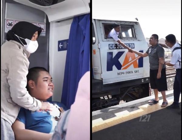 Viral! Tama Anak Istimewa Asal Malang, Dapat Hadiah dari PT KAI Usai Menunggui Kereta Lewat