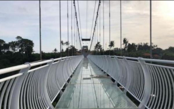 Proyek Jembatan Kaca Buatan China Bakal Lengkapi Wisata Baru di Gianyar Bali