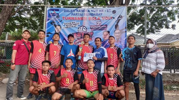 SMKN 3 dan Dishub Kota Tegal Jadi Juara Turnamen Bola Voli AHY Cup 2022