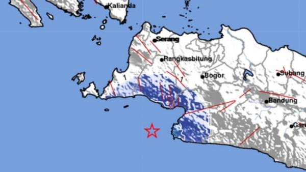 Bayah Banten Diguncang Gempa Magnitudo 4,3