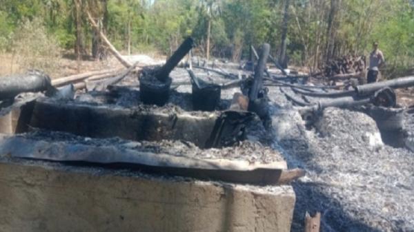 Belum Lama Digerebek Polisi,  Rumah Penyuling Sopi di Kualin TTS Tiba-tba Terbakar