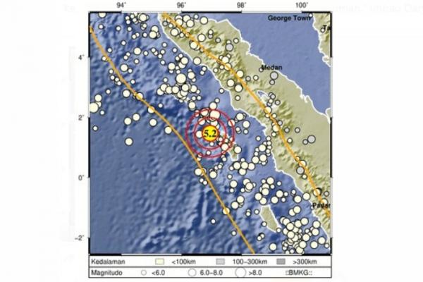 Gempa Bumi Tektonik M5,2 di Nias Utara Tidak Berpotensi Tsunami