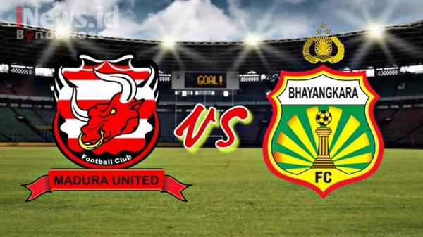 Madura United vs Bhayangkara FC, Ajang Bertahan Puncak Klasemen dan Misi Pembalasan