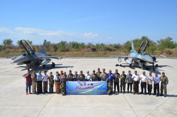 Enam Pesawat Tempur F-16 Kembali Tiba di Kupang, Usai Latihan Bersama di Australia