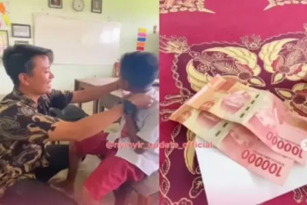 Viral! Guru Honorer dengan Gaji Rp200 Ribu Belikan Murid Dasi, Kisahnya Bikin Netizen Mewek