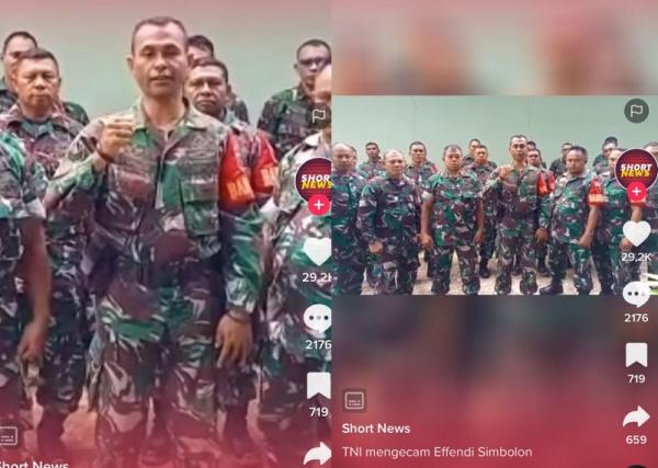 Viral Video Puluhan Prajurit Protes Effendi Simbolon, Ini Reaksi TNI AD
