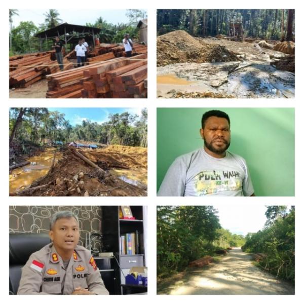 Marak Aktivitas Tambang Emas Ilegal dan Perambahan Hutan di Kabupaten Keerom Papua