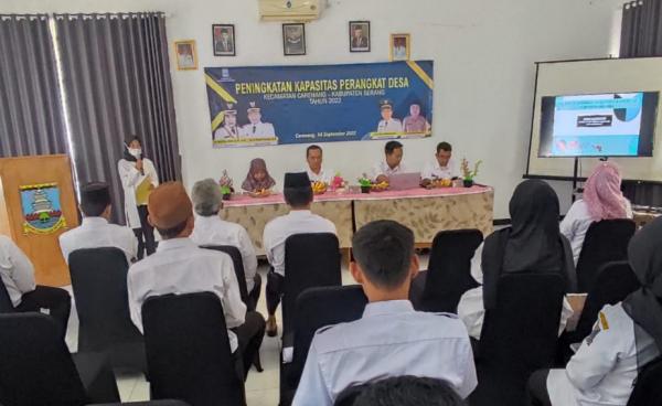 Bimtek Peningkatan Kapasitas Perangkat Desa Sekecamatan Carenang Kabupaten Serang