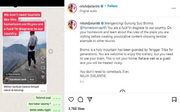 Videonya Viral di Media Sosial Gunung Bromo Dikencingi, Netizen Minta Bule Ditangkap