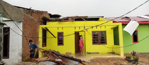 Puluhan Rumah Warga di Aceh Tenggara Rusak Diterjang Angin Puting Beliung