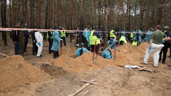 400 Kuburan Bukti Kekejaman Rusia di Izyum Ditemukan