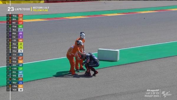 Marquez Comeback di MotoGP Aragon, Dua Pembalap Langsung Dibikin Crash