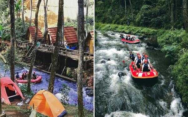 Serunya Wisata Alam di Kampung Singkur Pangalengan, Bisa Rafting Hingga Camping