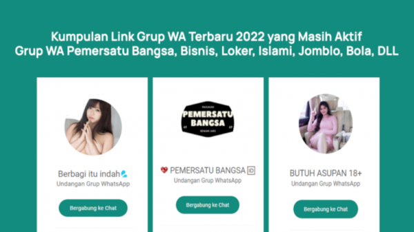 100+ Daftar Link Grup WhatsApp Terlengkap dan Terbaru 2022 yang Masih Aktif, Cek di Sini!