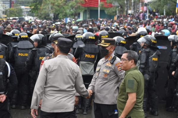 Unjukrasa #SaveLE  Koalisi Rakyat Papua di Jayapura Berlangsung Aman dan Damai