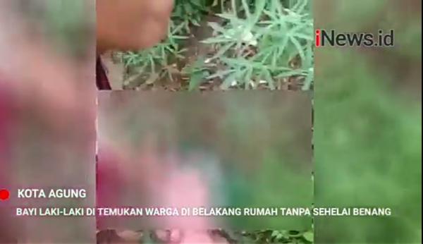 Video Penemuan Bayi Munggil di Selokan Rumah warga
