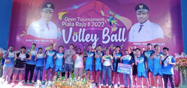 BPKAD Raja Ampat Raih Juara I Open Turnamen Bola Voli Piala Raja Kedua Tahun 2022
