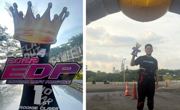 Drifter Muda Umbu Gilberth Ukir Prestasi, Kali Ini juara 1 di EDP Prix 2 Seri 4