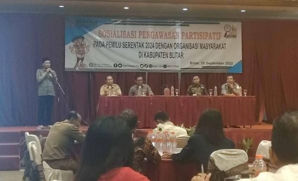 Gelar Sosialisasi Pengawasan Partisipatif, Bawaslu Kabupaten Blitar Tekankan Pemilu yang Berkualitas