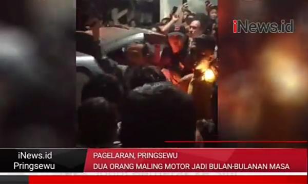 Video Pelaku Pencuri Motor Ditangkap Warga