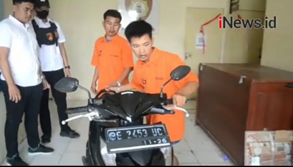 Video Pelaku Pencurian Motor Dihakimi Massa